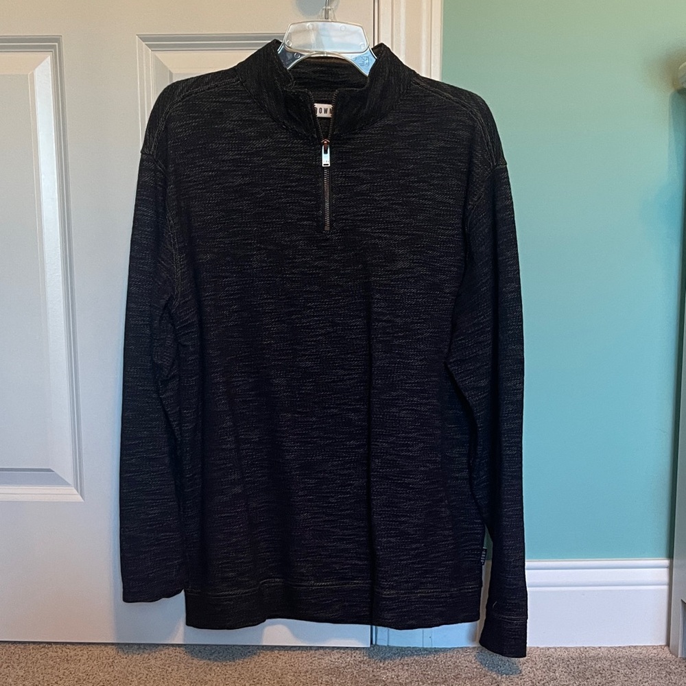 Men's Charcoal Zip-Up Sweater
